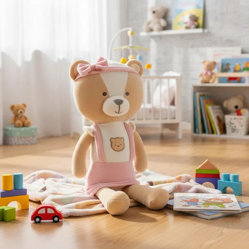 Peluche osito XL BUBA cookie rosa