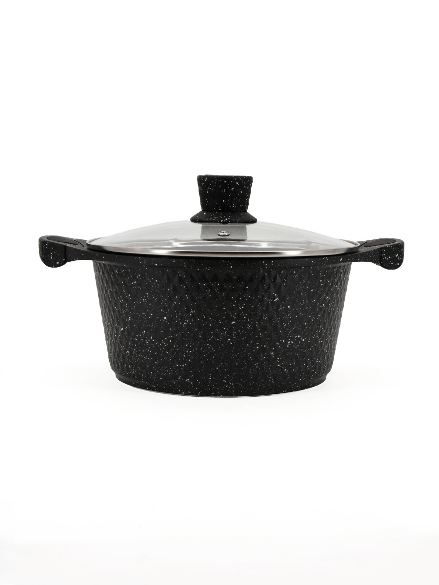 OLLA CON TAPA LINEA AVANOS - NEGRO (V) 