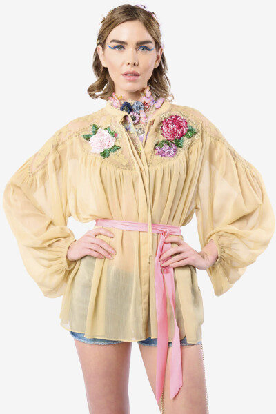 BLUSA AMORA Champagne