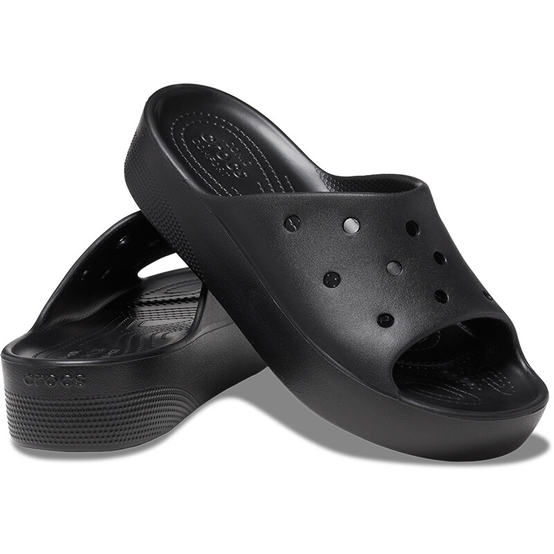 Sandalias Crocs Classic Platform Slide Negro