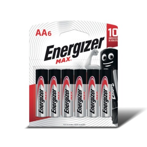 PILA ALCALINA ENERGIZER AA BLISTER X 6 UNIDADES PILA ALCALINA ENERGIZER AA BLISTER X 6 UNIDADES