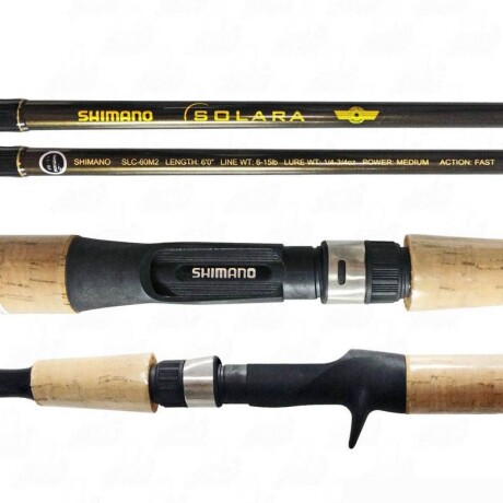 CAÑA SHIMANO BAITCASTING SOLARA 2 TR 1.98MTS 10-2LB 66" SLC66MH2 CAÑA SHIMANO BAITCASTING SOLARA 2 TR 1.98MTS 10-2LB 66" SLC66MH2