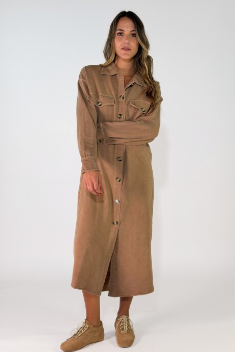 VESTIDO ALENYA Camel