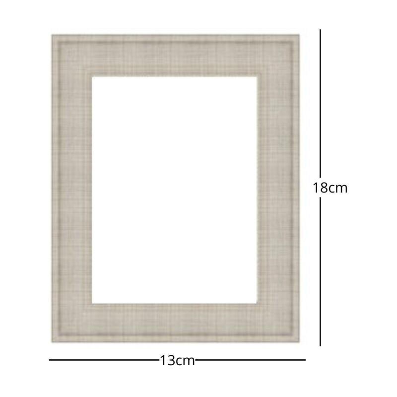 Portarretrato 13x18 dos tonos texturas naturales BEIGE