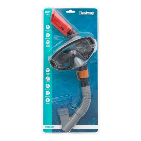 Set Snorkel y Máscara Buceo con Filtro UV Spark Wave Bestway Negro