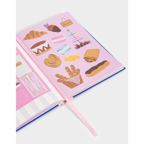 Libro De Stickers Journaling Azul Medio