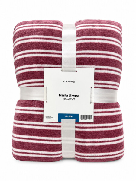 MANTA SHERPA PRINT 1 PLAZA BORDEAUX