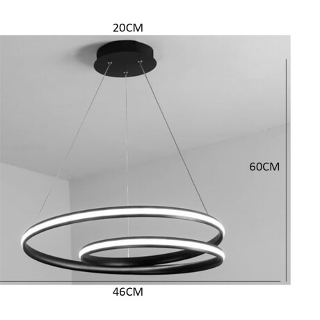 Lámpara de Techo Espiral 40W 46cm Luz LED 3000K 1108-02 001