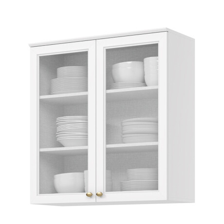 AÉREO 2 PUERTAS EN VIDRIO ALACENA - LINEA AMERICANA BLANCO