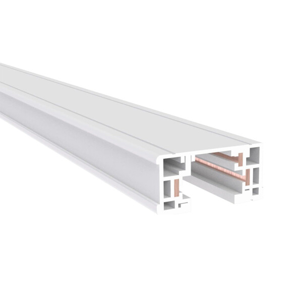 Riel lineal electrificado de tres vías, blanco 1M NV1501