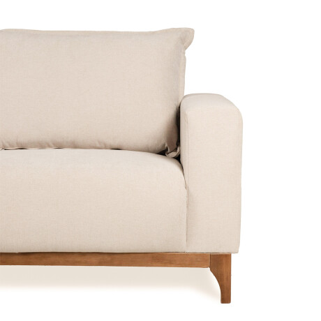 Sofá Oregon - Tela Microfibra - 3 cuerpos FX4-10 (Beige)