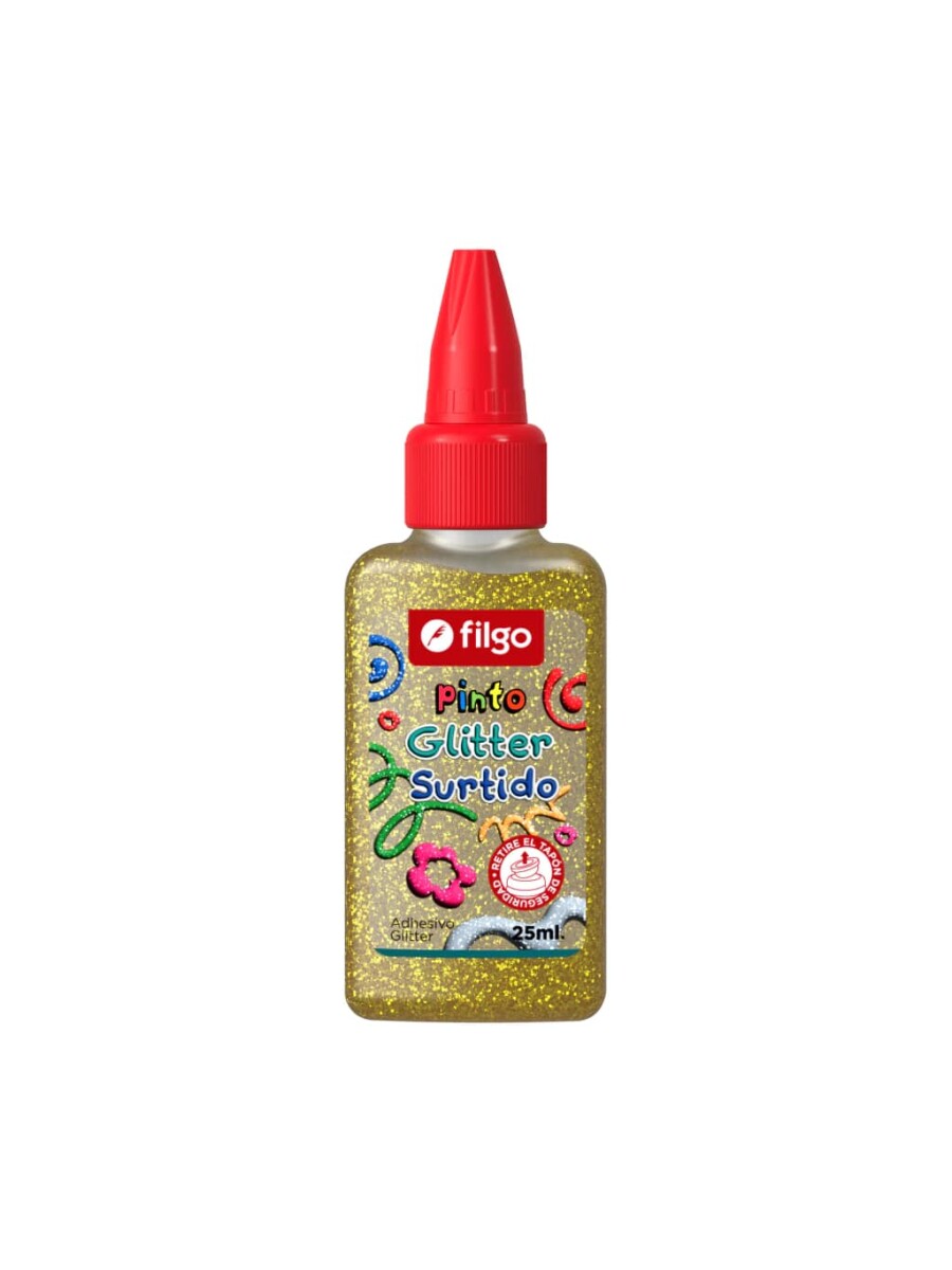 Adhesivo Filgo Glitter - Dorado 