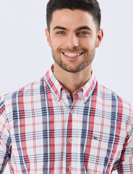 CAMISA SPORT CUADROS Rojo