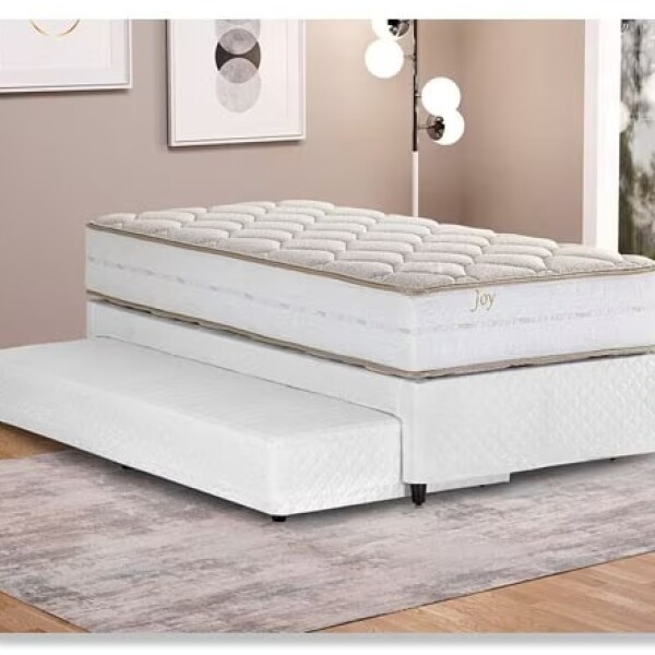 BOX 0.90X1.90 C/CAMA 1453 + COLCHON KIEV - RESORTES MAXSPRING BOX 0.90X1.90 C/CAMA 1453 + COLCHON KIEV - RESORTES MAXSPRING