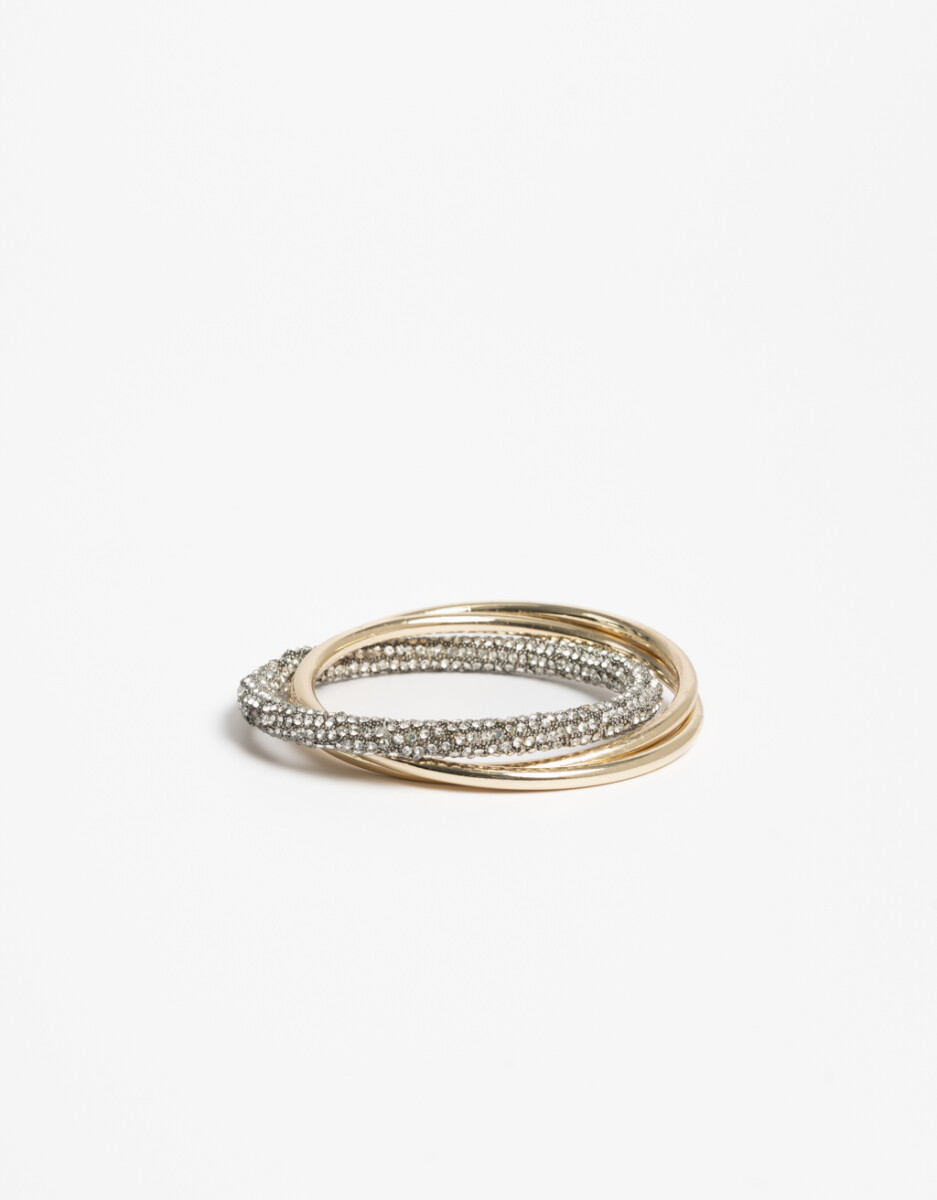 Pulsera Rígida Strass 