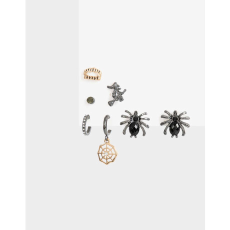 Set De Aros Halloween Combinacion Multicolor