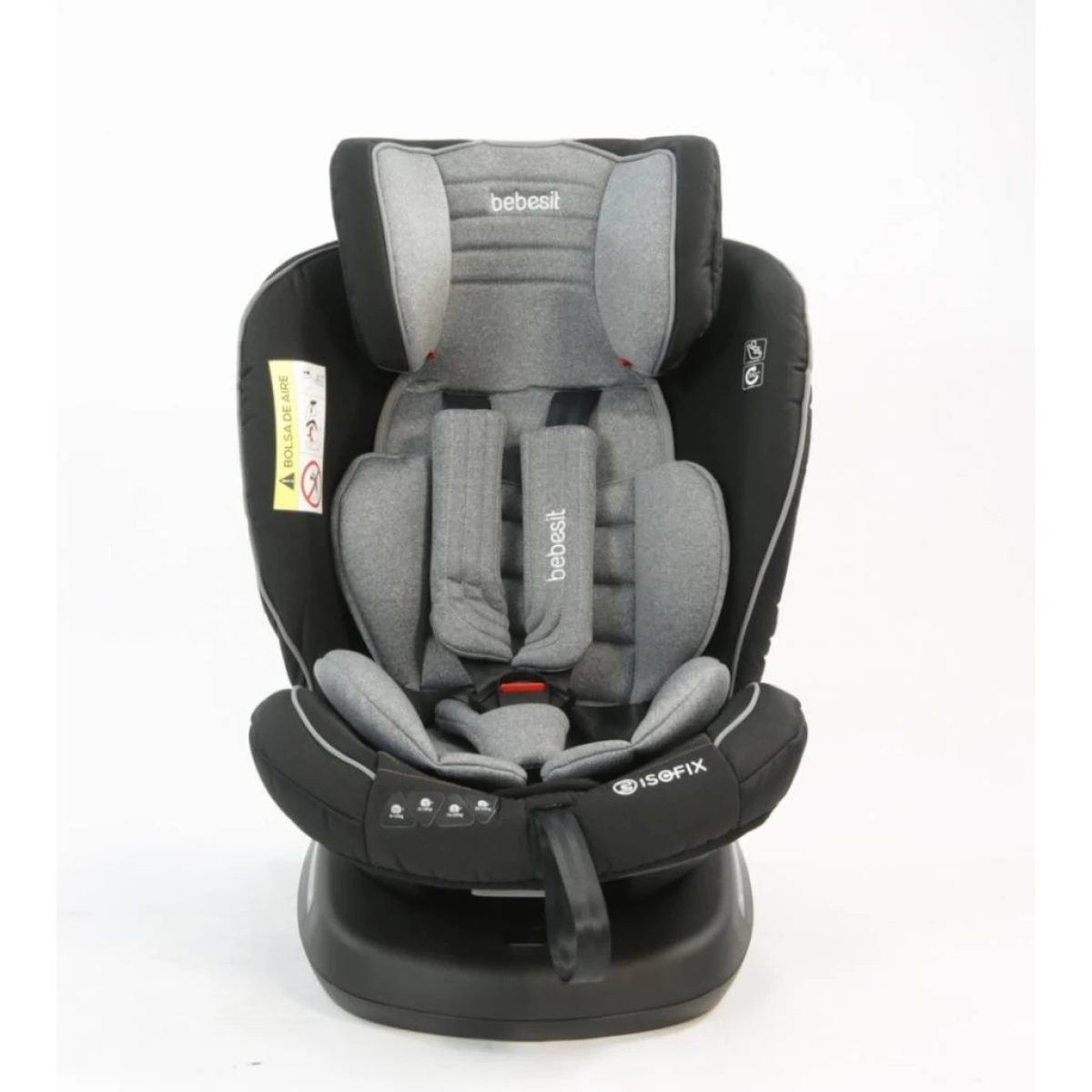 Silla de Auto Bebesit Saturn 0-1-2-3 Isofix - GRIS-OSCURO 