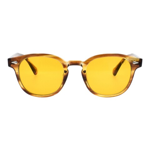 Lentes de Sol Chilli Beans Lausana Marrón - Amarillo