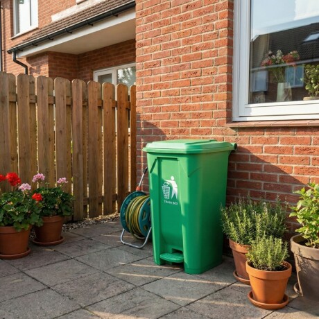 CONTENEDOR DE BASURA 80 LITROS Contenedor de Basura 80 Litros Verde