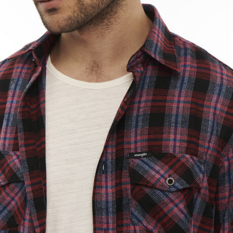 Camisa Wrangler de Hombre - FLANNEL SHIRT - WLS101UR ELD
