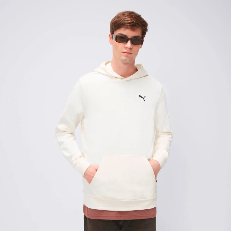 Abrigo Better Essentials Hoodie Tr de Hombre Blanco