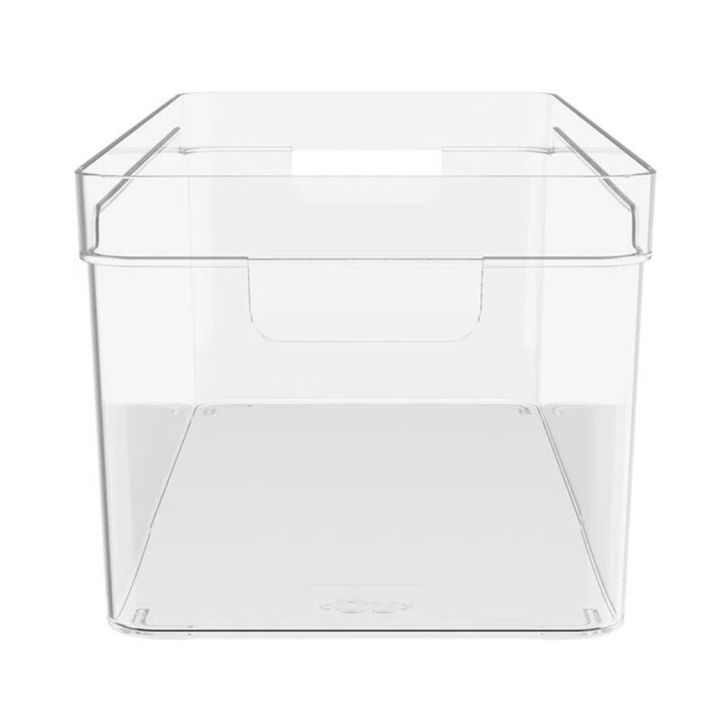 Organizador con asas clear 30x15x13 cm TRANSLUCIDO