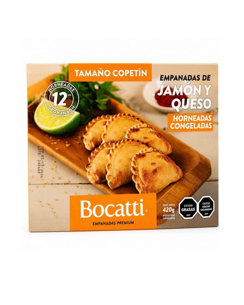 EMPANADAS COPETIN DE JYQ X 12 BOCATTI PREMIUM 