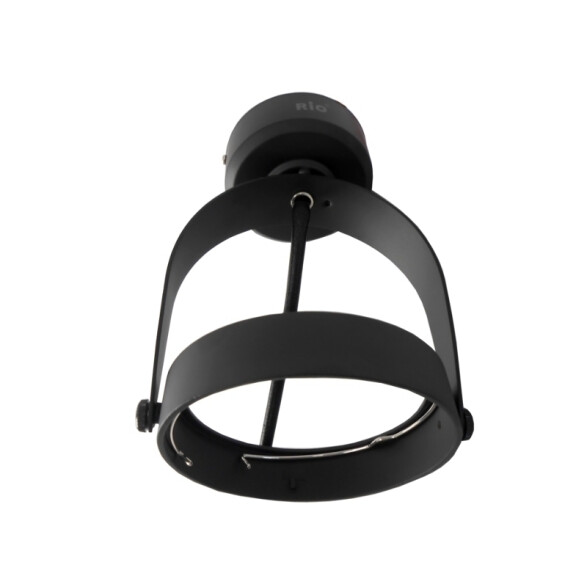 Spot con base y equipo p/lámpara AR111 12V negro AR0190