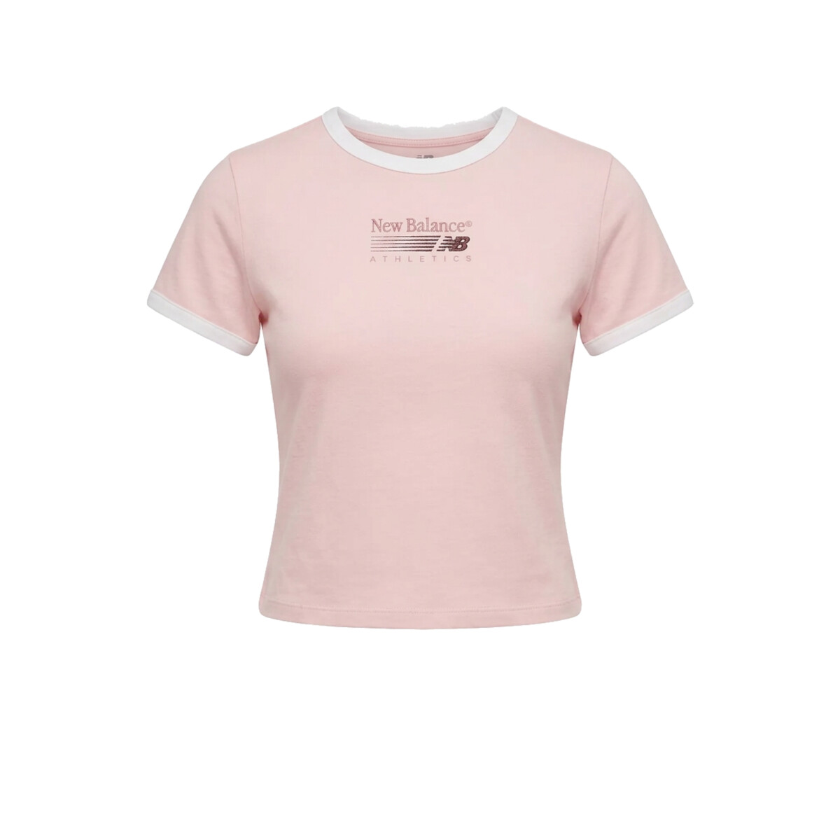 Remera New Balance Trackside Ringer - Pink 
