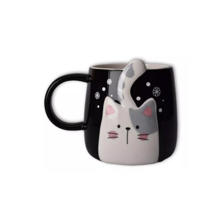 Taza De Cerámica De Diseño Gatito Negro