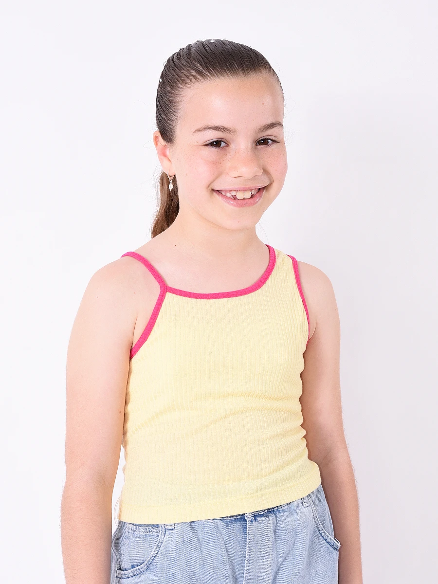 MUSCULOSA ASIMETRICA - AMARILLO 