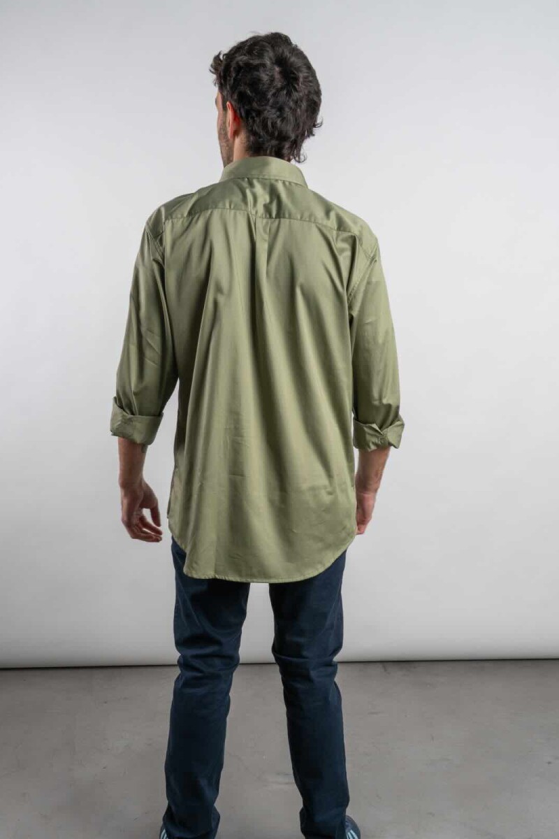 Camisa Casual Brixton Verde Oliva