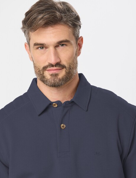 BUZO POLO DE FELPA Azul