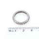 Anillo sin fin en oro 18k blanco y brillantes Anillo sin fin en oro 18k blanco y brillantes