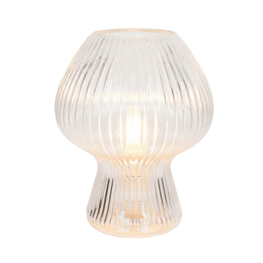 LÁMPARA DE MESA VIDRIO TRANSPARENTE LT95179