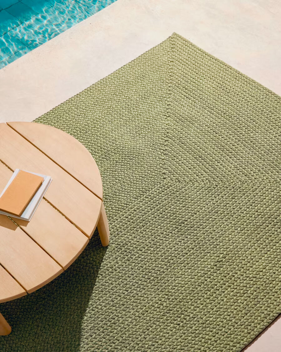 Alfombra Despas de fibras sintéticas verde 160 x 230 cm