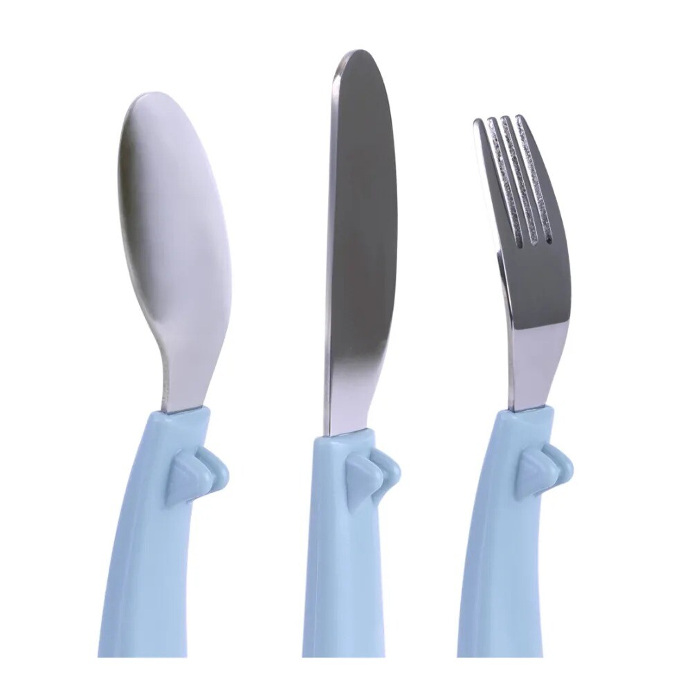 Set x3 cubiertos BUBA pastel celeste