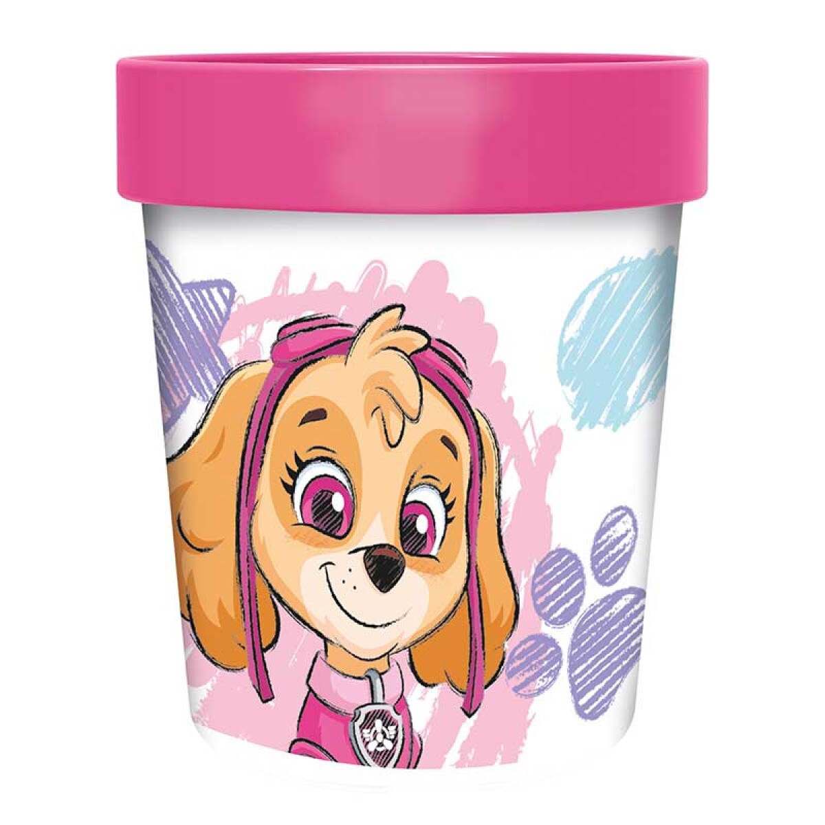Vaso Bicolor Paw Patrol para Microondas 260 ml - ROSA 