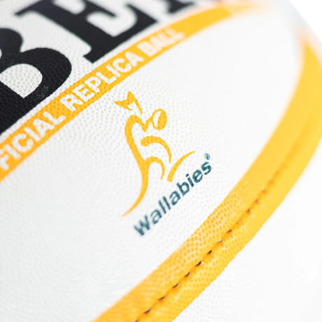 PELOTA RUGBY WALLABIES White & Yellow