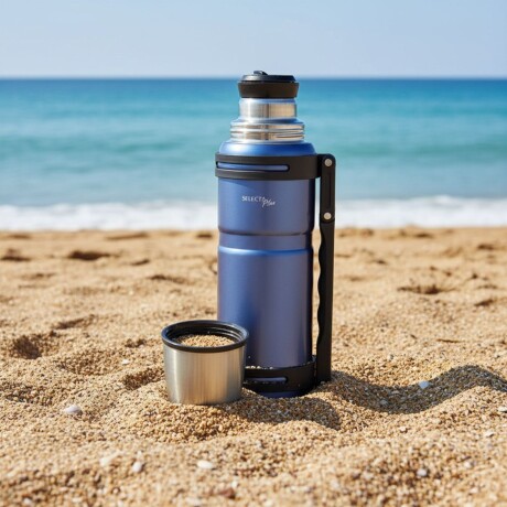 Termo Acero Inox Doble Pared 1.2lt. Carter Selecta Azul Jean