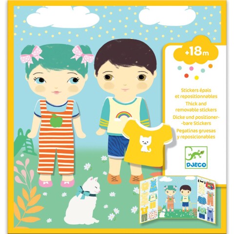 Set de stickers reposicionables Ropa