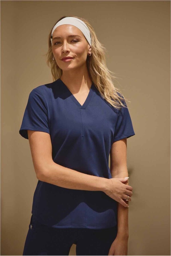 Top Method Scrub Top Mujer Navy