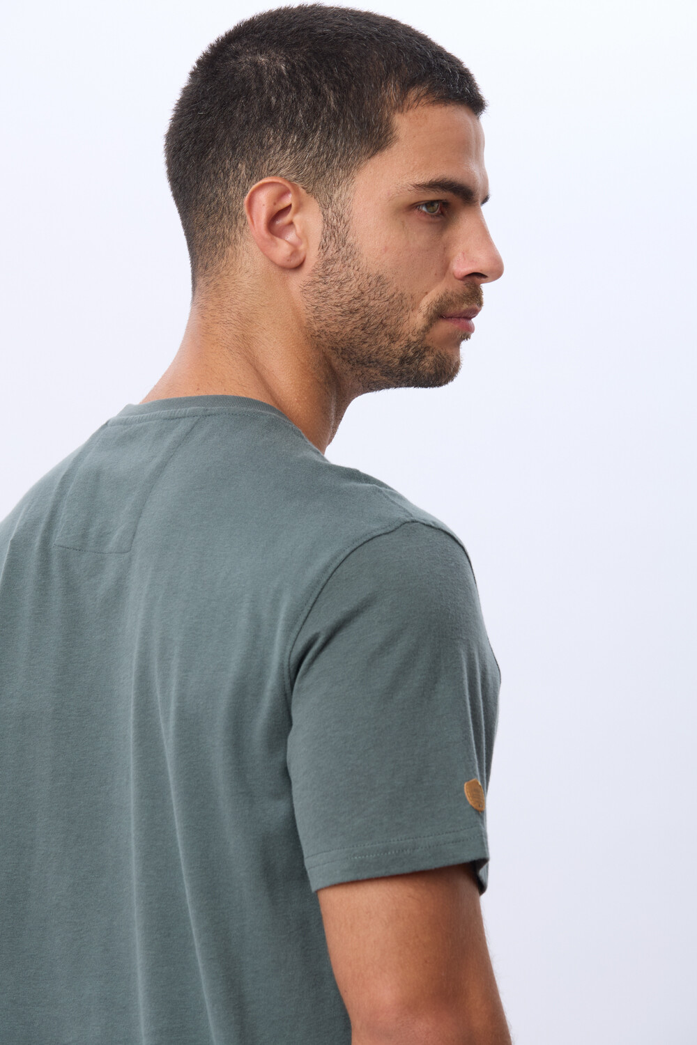 REMERA ESTAMPADA DE ALGODÓN Verde