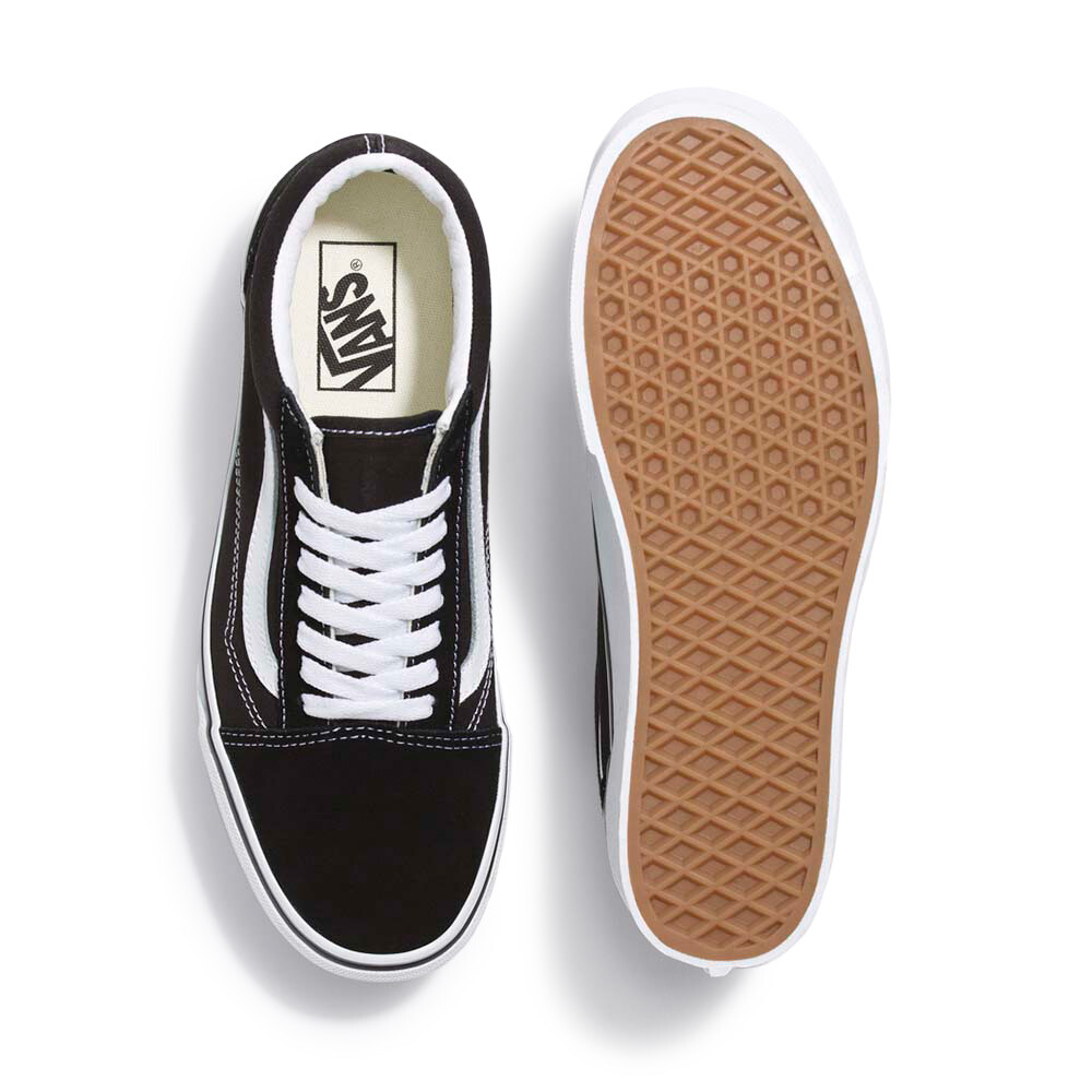 Old Skool Stackform - Mujer Suede/Canvas Black/True White