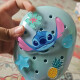 Cepillo de cabello Stitch celeste