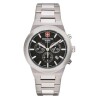 Reloj Swiss Alpine Military Pioneer 7048.9137 para hombre con correa de acero Negro