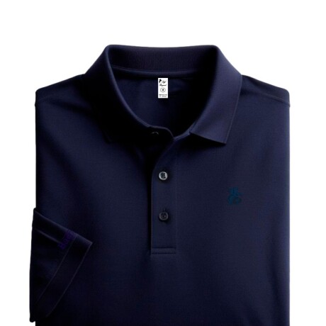 Remera tipo polo jersey Azul