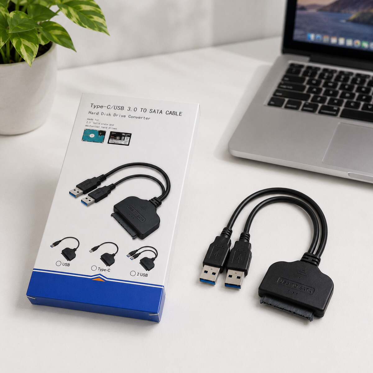 Cable Adaptador Disco Sata 2.5 De Notebook Laptop A Usb 3.0 