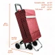 Carrito De Compras Estilo Europeo 4 Ruedas Rojo