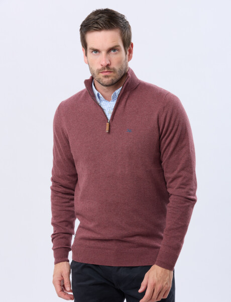BUZO TEJIDO Bordo